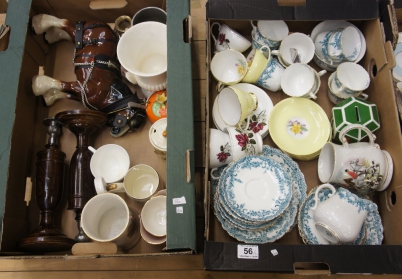 Appraisal: A collection of various pottery to include old teasets Royal