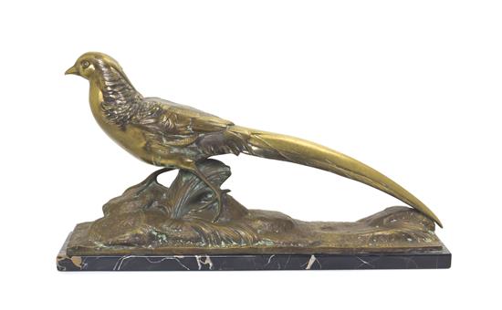 Appraisal: Sale Lot A Continental Gilt Bronze Animalier Figure depicting a