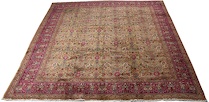 Appraisal: An Antique Agra Rug An antique Agra rug '- x