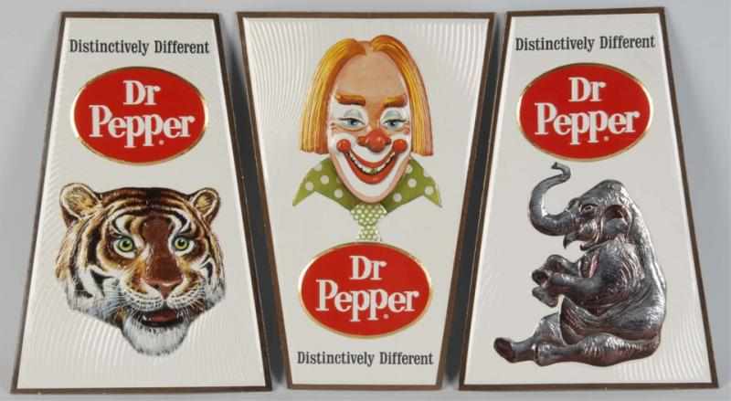 Appraisal: Lot of s Cardboard Dr Pepper Signs Description A beautiful