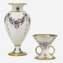 Appraisal: William Moorcroft for James Macintyre Co Florian Ware vases with