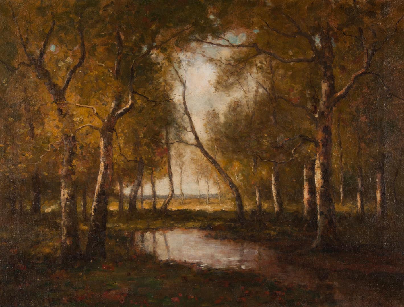 Appraisal: Max Weyl Tranquil Landscape oil on canvas American - Signed