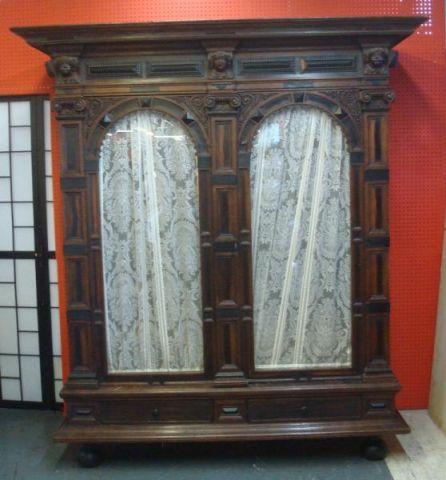 Appraisal: Door Renaissance Revival Armoire Possibly th Century From a Bedford