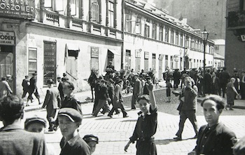 Appraisal: After Roman Vishniac The Jewish Street in Warsaw Silver gelatin