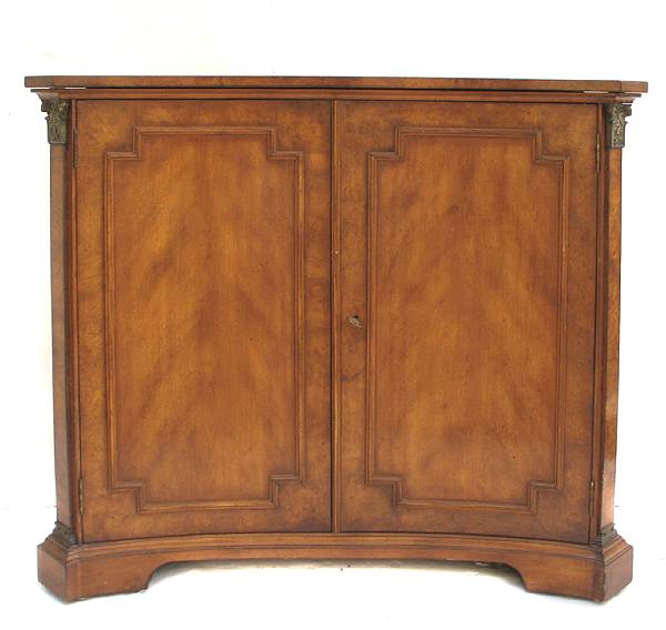 Appraisal: A Neoclassical style console bar cabinet height in width in