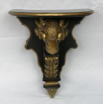 Appraisal: Ram's Head Wall Sconce th Century A substantial wall bracket