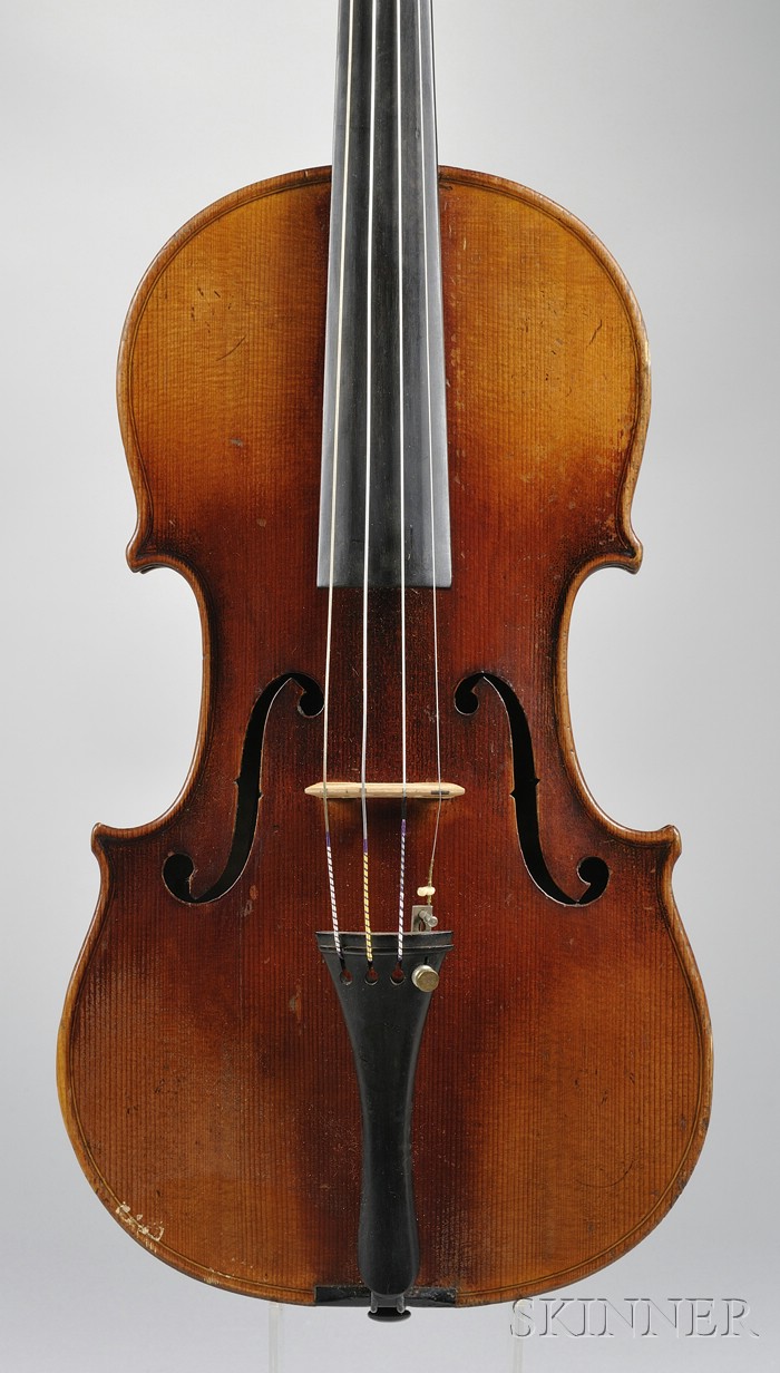 Appraisal: German Violin c labeled STRADIVARIUS length of back mm