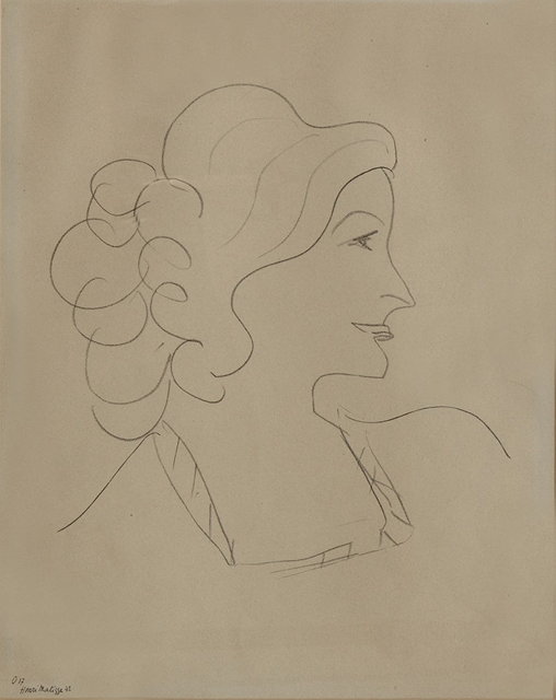 Appraisal: After Henri Matisse French - Profile portrait of a ladyfrom