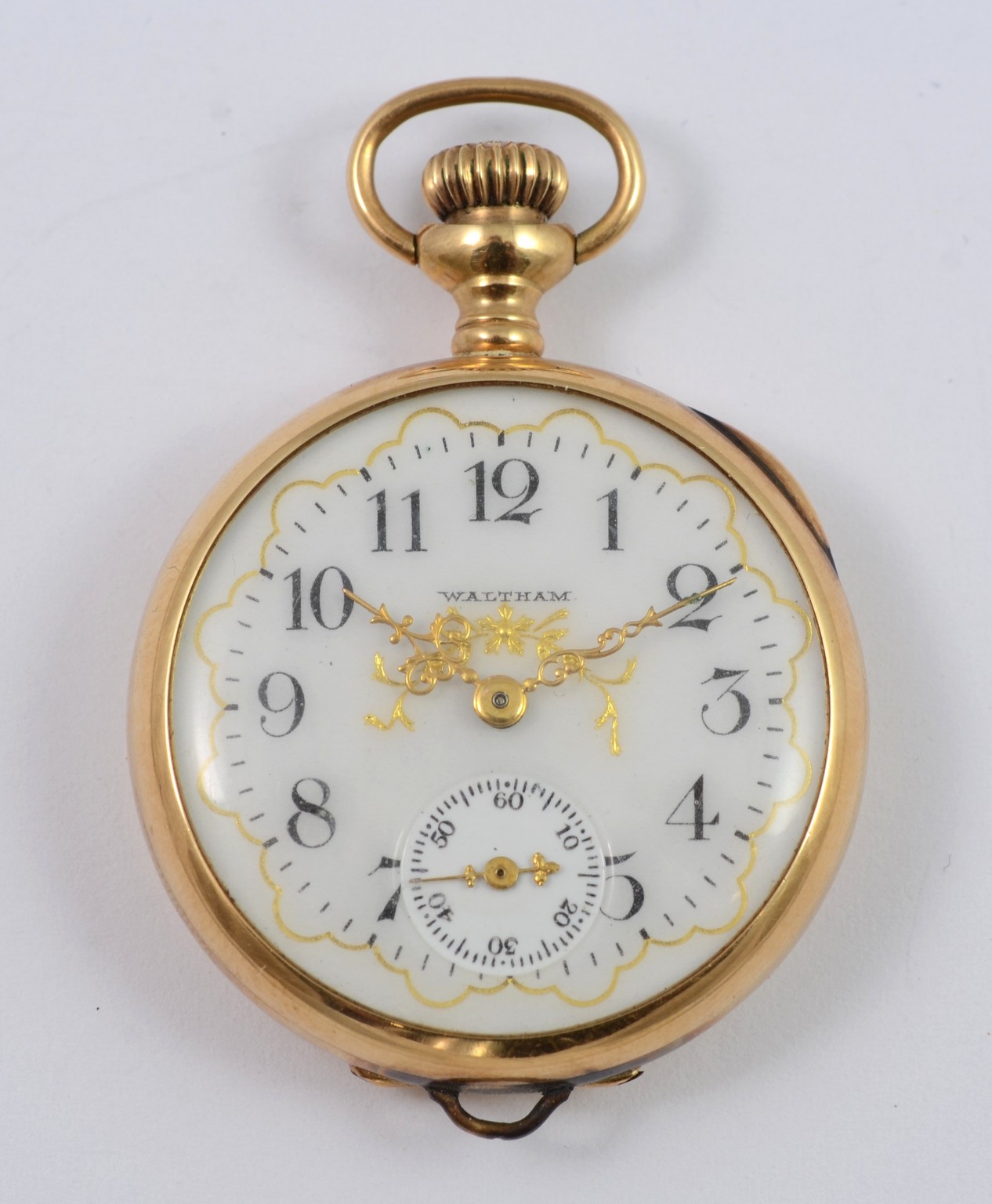 Appraisal: K YG Waltham Open Face Ladies' Pocket Watch size engraved