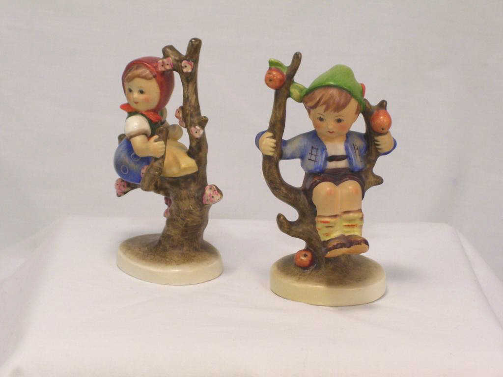 Appraisal: Pair Hummel Figures Apple Tree Boy Girl Apple Tree Boy