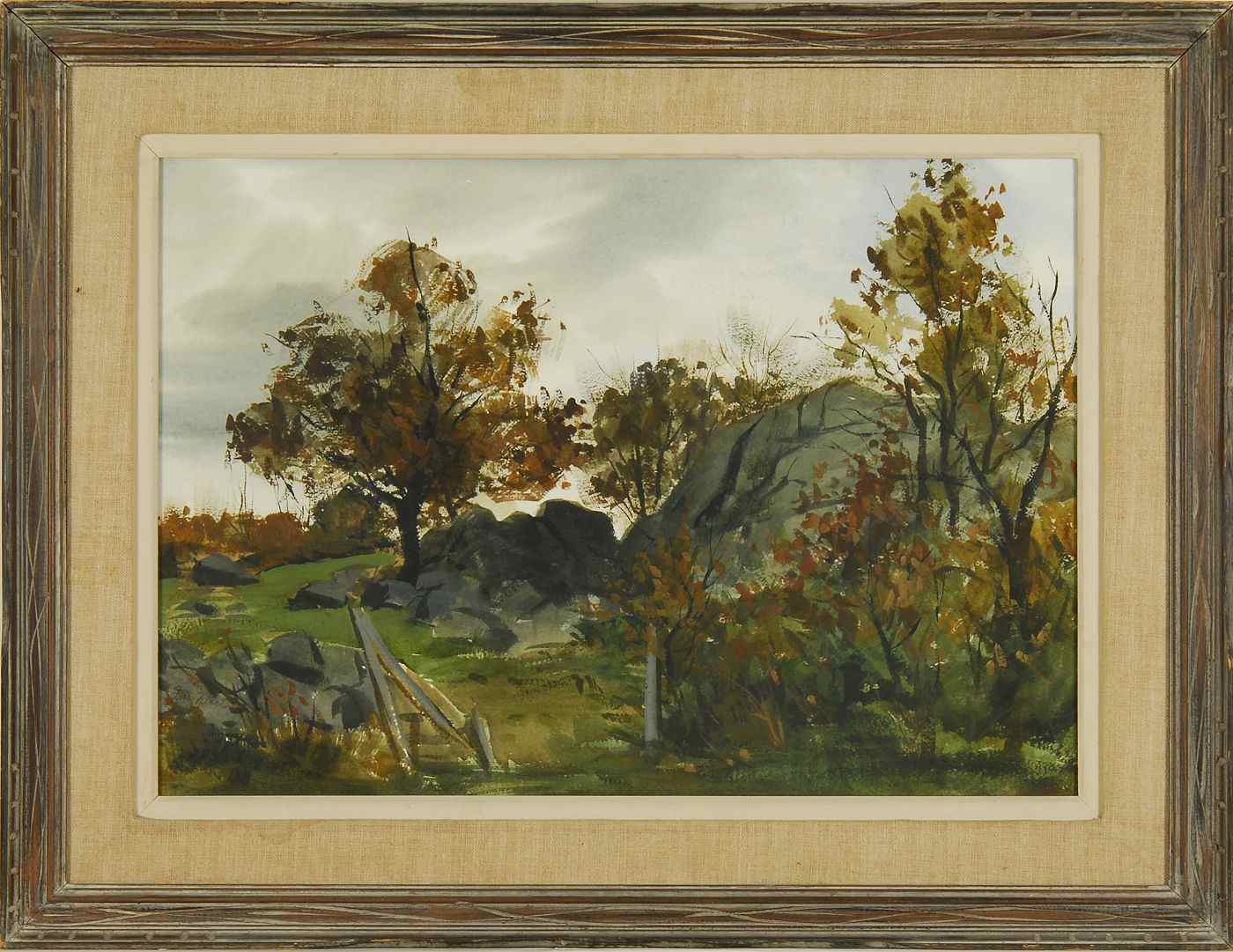 Appraisal: JERRI RICCIAmerican - Nugents Farm'' Signed lower left ''Jerri Ricci''