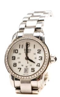 Appraisal: Ladies Swiss Army Watch with Diamond Bezel Victorinox Swiss Army