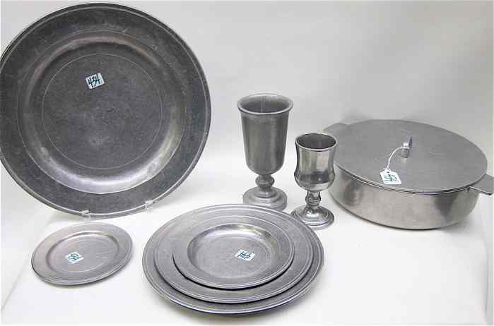 Appraisal: PIECE WILTON ARMETALE DINNERWARE comprised of dinner plates luncheon plates