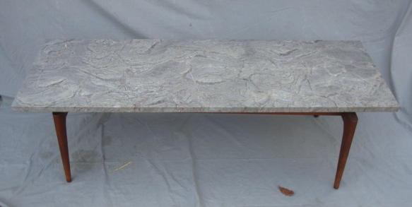 Appraisal: Midcentury Marbletop Coffee Table From a Tarrytown location Dimensions x