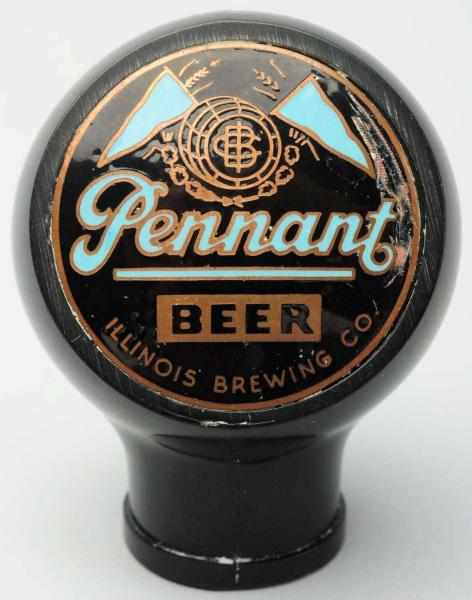 Appraisal: Pennant Beer Tap Knob Nice bright colors with some chipping