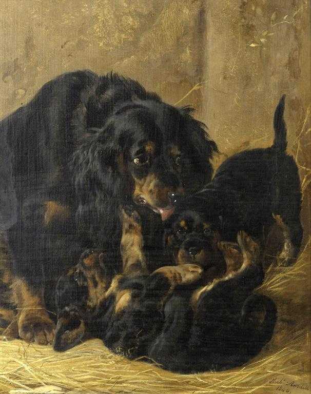 Appraisal: RICHARD ANSDELL RA - A FAMILY OF GORDON SETTERS signed