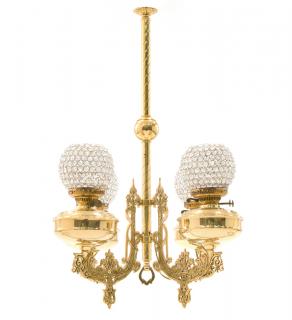 Appraisal: A VICTORIAN STYLE GILT Second-half th century The chandelier having