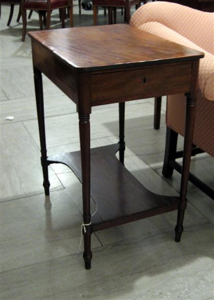 Appraisal: George III mahogany crossbanded side table early th century H