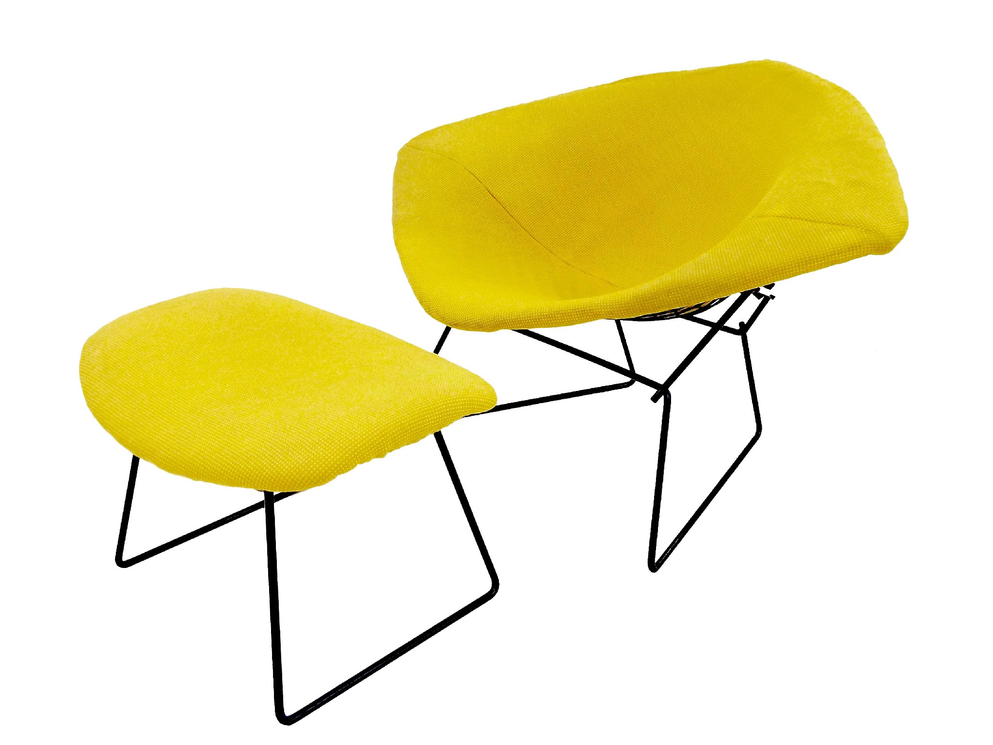 Appraisal: Harry Bertoia for Knoll - 'Diamond' lounge chair and footstool