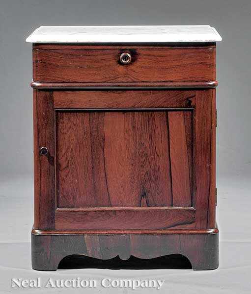 Appraisal: An American Late Classical Rosewood Commode c J J W