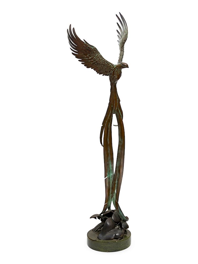 Appraisal: N Boyles th Century N Boyles th Century Eagle patinated