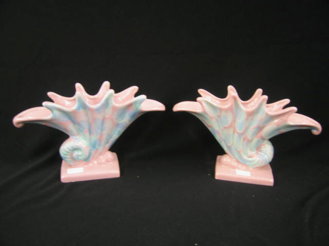 Appraisal: Pair of Royal Haeger Pottery Vases cornucopia form