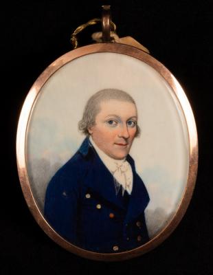 Appraisal: Frederick Buck - Portrait Miniature of a Gentleman said to