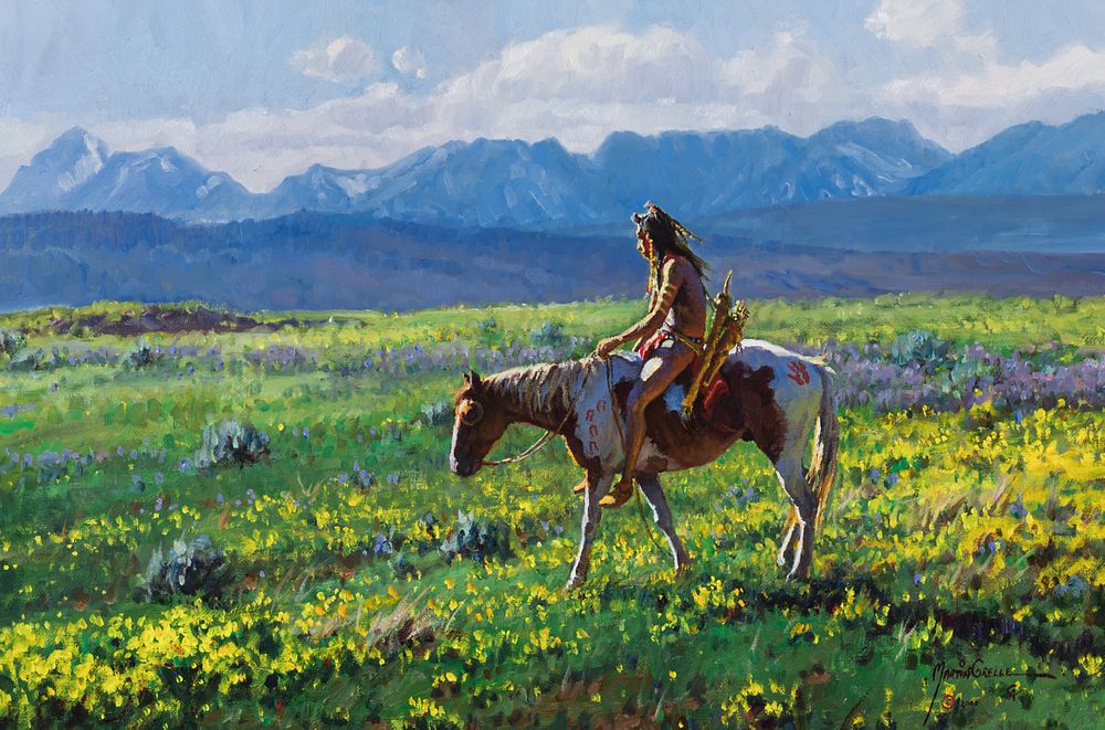 Appraisal: Martin Grelle b Piegan Hunter Martin Grelle b Piegan Hunter