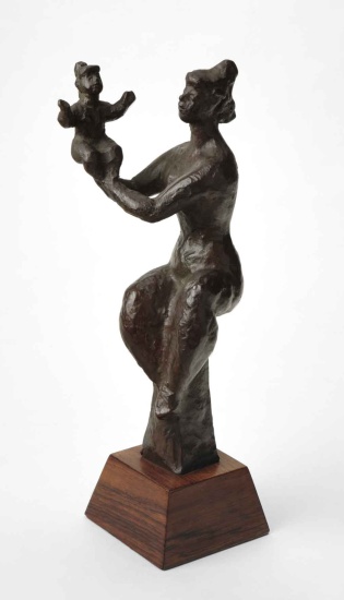 Appraisal: SIGNED AND WITH SCULPTURE GROSS CHAIM Getlein Frank Chaim Gross