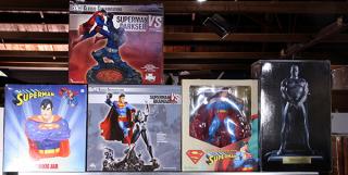 Appraisal: lot of DC comics Superman statue group lot of DC