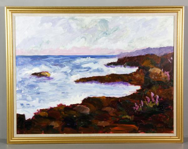 Appraisal: - Kaknes Seascape O C Joseph Kaknes seascape oil on