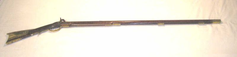 Appraisal: Kentucky Rifle Full Stock Percussion th century inch octagon barrel