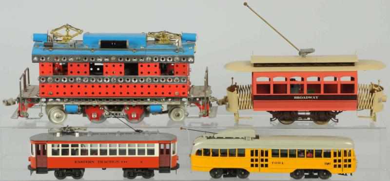 Appraisal: Lot of Scratch-Built Kit Trolley Cars A few are motorized