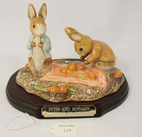 Appraisal: Beswick Beatrix Potter Tableau Figure Peter and Benjamin Picking up