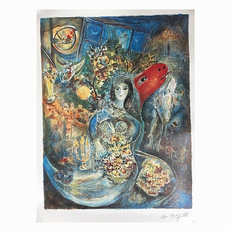 Appraisal: Marc Chagall Lithograph BELLA Marc Chagall Lithograph BELLA Total Measures