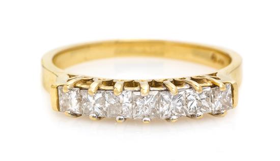 Appraisal: Sale Lot A Karat Yellow Gold and Diamond Ring containing