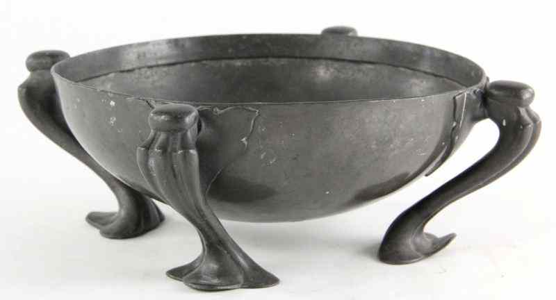 Appraisal: Tudric Pewter Center Bowlcircular form raised on four applied conforming