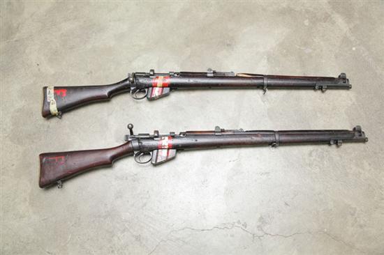 Appraisal: TWO INERT SHORT MAGAZINE LEE-ENFIELD RIFLES Serial numbers and