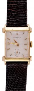 Appraisal: kt Gubelin Gentleman's Watch silver-tone dial gold baton hour marks