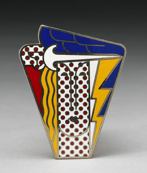 Appraisal: Roy Lichtenstein American - Modern Head Brooch not in C