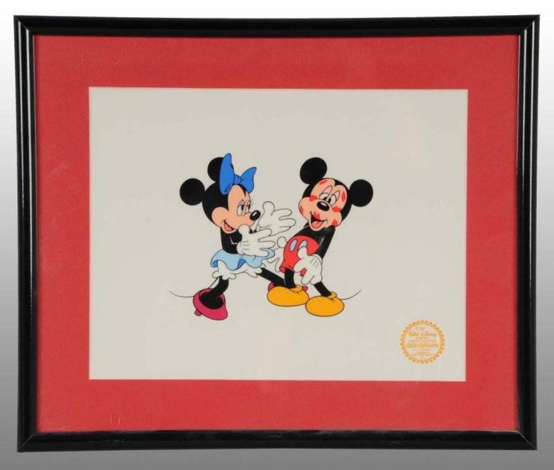 Appraisal: Walt Disney Mickey's Birthday Sericel Description Scene featuring Minnie and