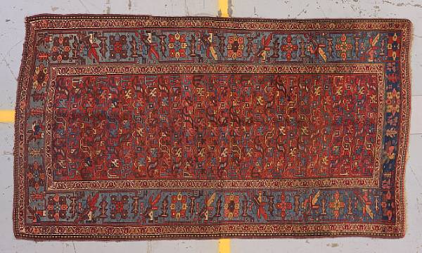 Appraisal: A Kurd Bidjar runner circa Northwest Persia size approximately ft