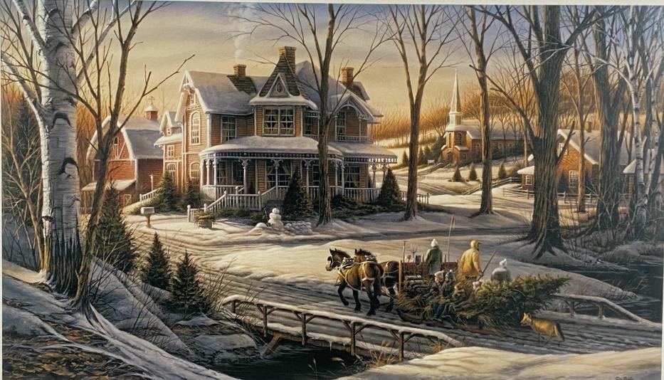 Appraisal: Terry Redlin Print Homeward Bound Framed x Piece is off