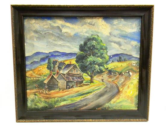 Appraisal: Marion Huse American - Old Homestead oil on canvas signed