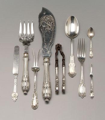 Appraisal: pieces silver flatware pieces sterling including Francis I nutcracker Medallion