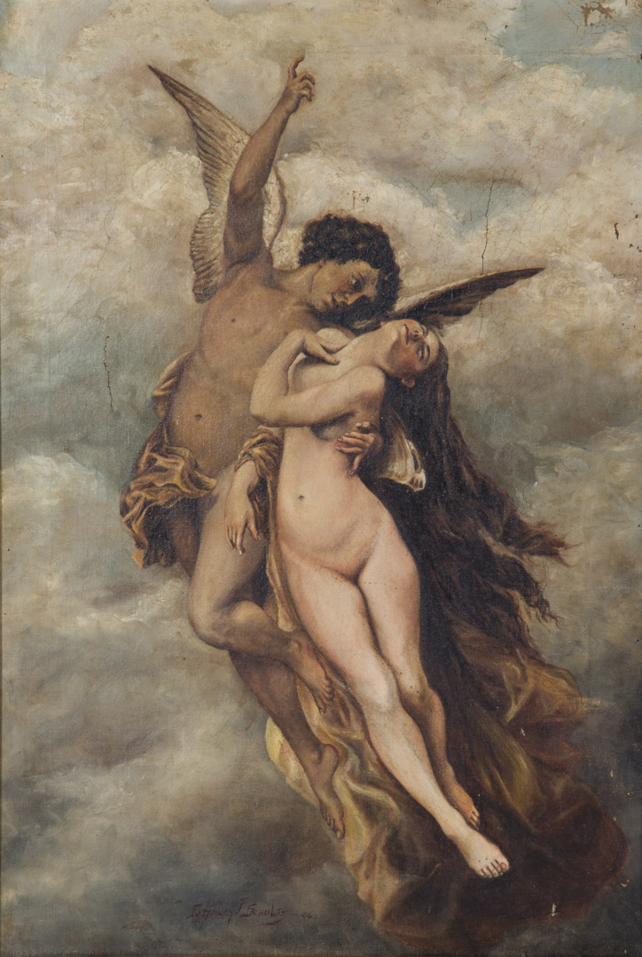 Appraisal: Stanley J Schultz Psyche and Cupid oil Late th early