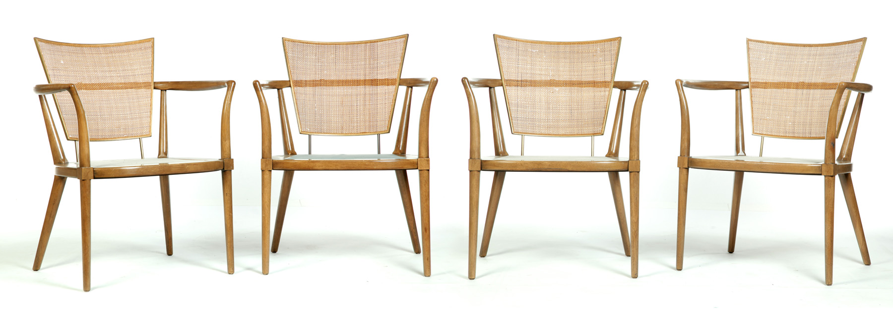 Appraisal: SET OF FOUR FORWARD TREND CHAIRS DESIGNED BY BERT ENGLAND