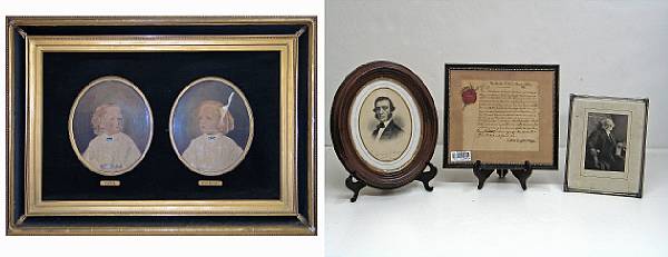 Appraisal: A letter and four portraits relating to the Cuyler family