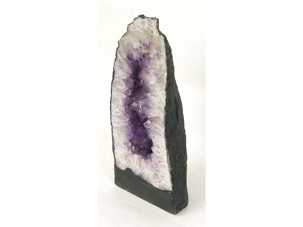 Appraisal: Decorative amethyst crystal form high