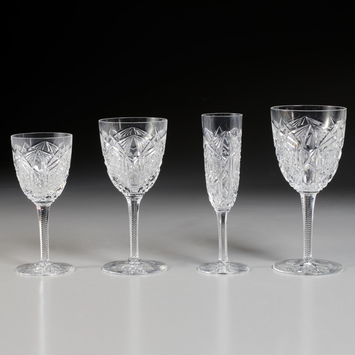 Appraisal: BACCARAT PIECE LANGY STEMWARE SERVICE Introduced in France star cut